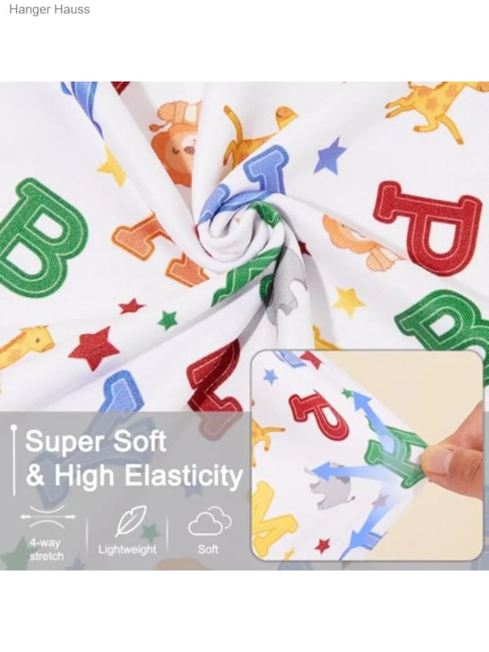 Boys Pajama Set Soft Breathable 2-Piece Short Sleeve Top & Elastic Waist Shorts_3